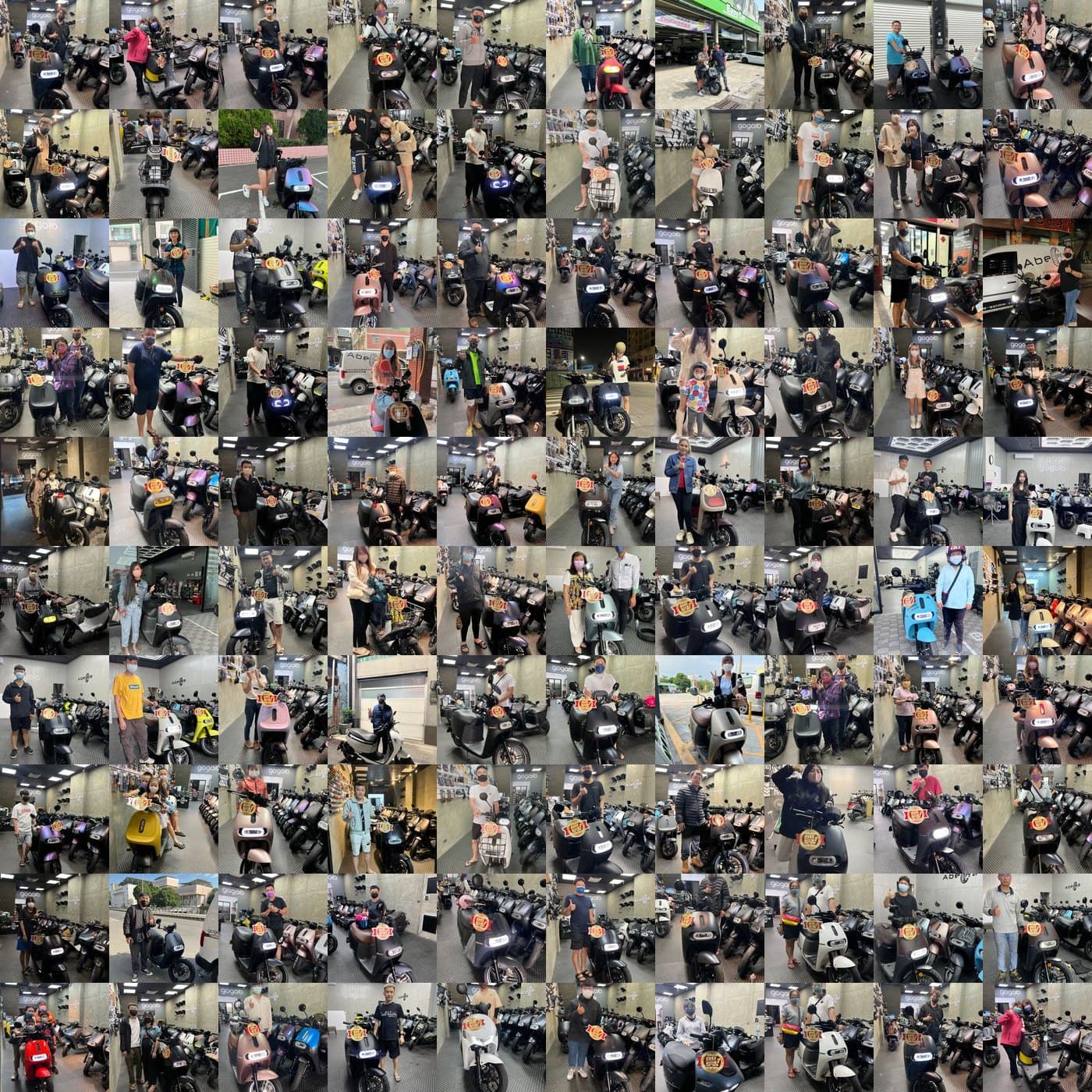 阿部車業 1000+ 台成交實績牆